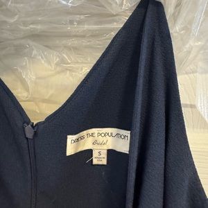 Dress the Population long navy dress